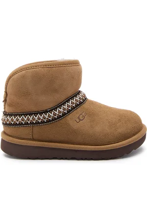 UGG Kids Classic Mini Crescent Suede Boots - - 10