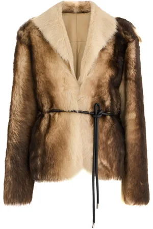 arma leder Dina Reversible Shearling and Leather Jacket - - 40