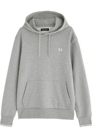 Fred Perry Logo-embroidered Hooded Cotton Sweatshirt - - L