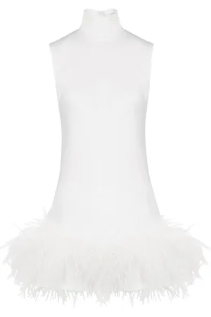 16Arlington Umiko Feather-trimmed Mini Dress - - 8