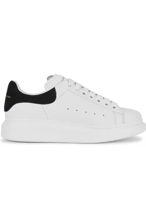 Alexander McQueen Oversized White Leather Sneakers, Sneakers, Leather - - 7
