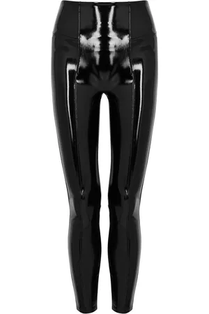 Spanx Patent Faux-leather Leggings - - M
