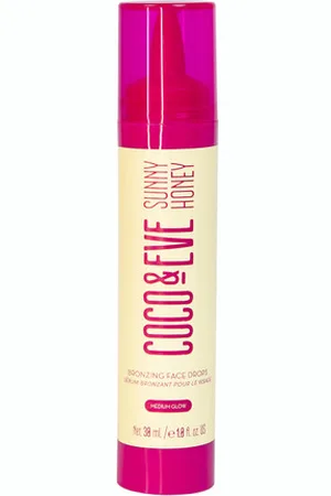 COCO AND EVE Sunny Honey Bronzing Face Drops 30ml, Tanning, Glowing