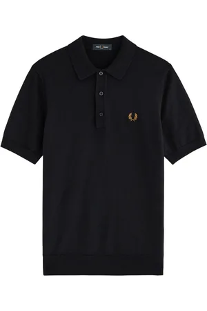 Fred Perry Logo-embroidered Wool-blend Polo Shirt - - L