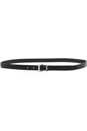 Saint Laurent Cassandra Grained Leather Belt - - 100 (L)