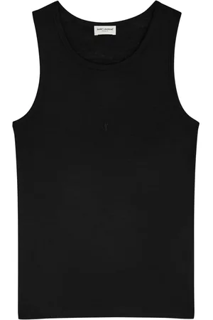 Saint Laurent Logo-embroidered Wool Tank - - M (UK12 / M)