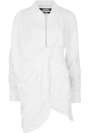 Jacquemus La Robe Bahia Black Twill Mini Dress, Dress, Black - - 10