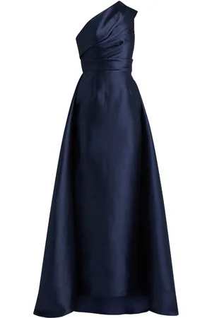 Solace Alba One-shoulder Draped Satin Gown - - 2 (UK6 /xs)