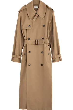 Saint Laurent Double-breasted Cotton Twill Trench Coat - - 38 (UK10 / S)