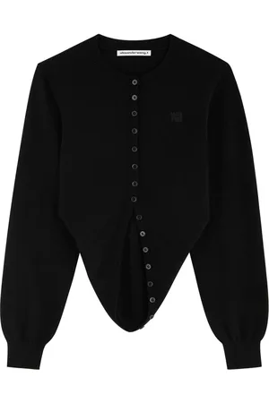 Alexander Wang Logo Wool Cardigan - - L (UK14 / L)