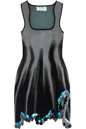 PH5 Alyssa Wavy Embellished Knitted Mini Dress - - M (UK12 / M)