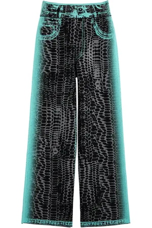 PH5 Zahra Printed Wide-leg Knitted Trousers - - M (UK12 / M)