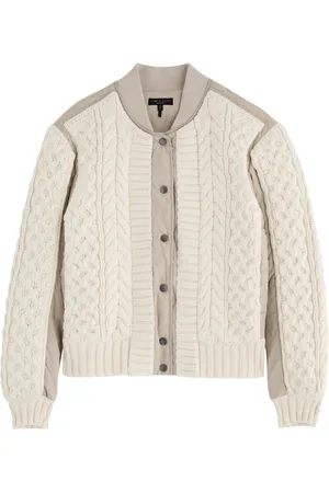 RAG&BONE Manston Cable-knit Shell Bomber Jacket - - M (UK12 / M)