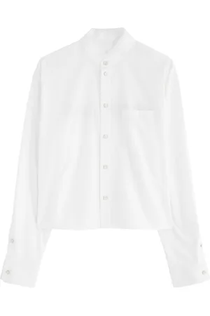 Helmut Lang Cropped Apex Cotton Shirt - - S (UK8-10 / S)