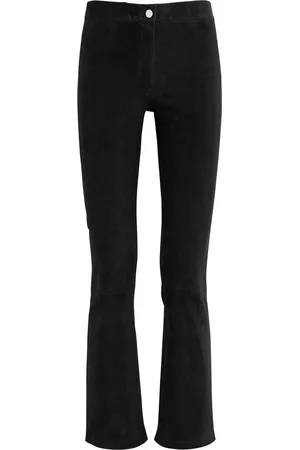 arma leder Lively Cropped Flared Suede Trousers - - 38