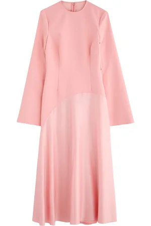 Solace Gaia Satin and Crepe Midi Dress - - 2 (UK6 /xs)