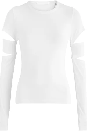 Helmut Lang Slash Cotton-blend top - - L (UK14 / L)