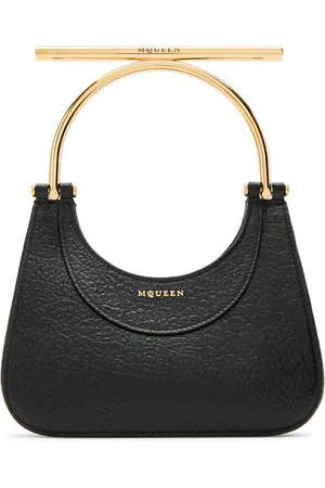 Alexander McQueen T-bar Grained-leather Mini top Handle bag - - One Size