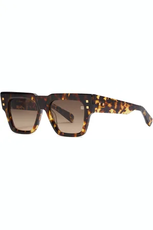 Balmain B-army Rectangle-frame Sunglasses - - One Size