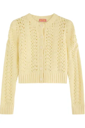 KITRI Matilda Pointelle-knit Cardigan - - L (UK14 / L)