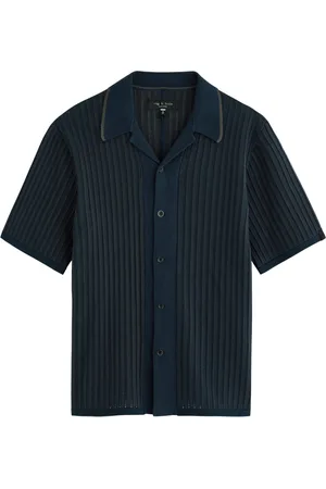 RAG&BONE Harris Knitted Cotton-blend Shirt - - L