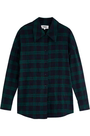 YMC Lena Tartan Cotton Shirt - - M (UK12 / M)