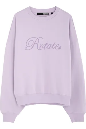 ROTATE Logo-embroidered Cotton Sweatshirt - - L (UK14 / L)