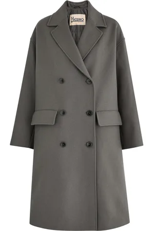 HERNO Double-breasted Wool-blend Coat - - 44 (UK12 / M)