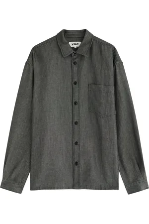 YMC Mitchum Striped Cotton-blend Shirt - - L