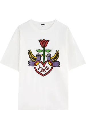 YMC Triple Tattoo Printed Cotton T-shirt - - L