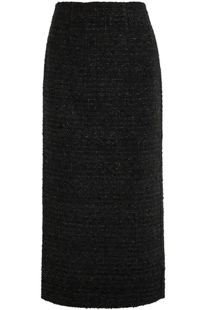 Roland Mouret Metallic Tweed Midi Skirt - - 8 (UK8 / S)