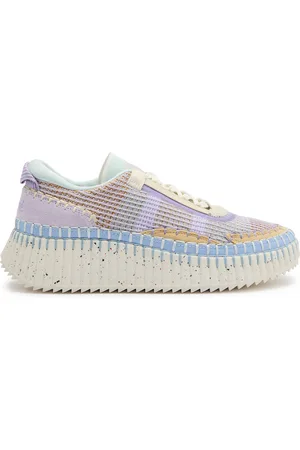 Chloé Nama Panelled Knitted Sneakers - - 36 (IT36 / UK3)