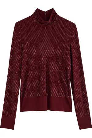 Tory Burch Crystal-embellished Jersey top - - 4 (UK8 / S)