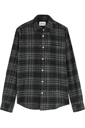 NN.07 Arne Checked Flannel Shirt - - L