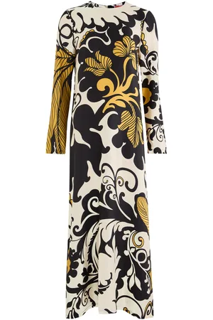La DoubleJ Marea Printed Silk-satin Midi Dress - - L (UK14 / L)