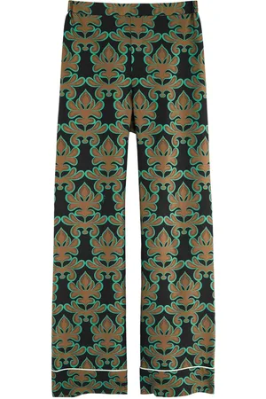 La DoubleJ Pajama Printed Silk-twill Trousers - - L (UK14 / L)