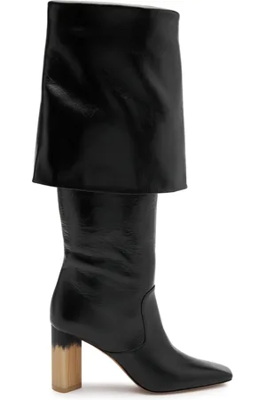 Chloé Georgia 90 Glossed Leather Knee-high Boots - - 36 (IT36 / UK3)