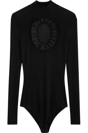 Self-Portrait X Christopher Kane Cut-out Fine-knit Bodysuit - - M (UK12 / M)