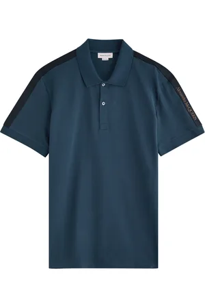 Alexander McQueen Logo-appliqué Piqué Cotton Polo Shirt - - S