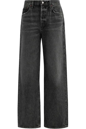 AGOLDE Low Slung Baggy Distressed Wide-leg Jeans - - 25 (W25 / UK6 /xs)