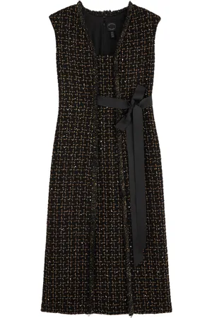 HUISHAN ZHANG Shade Metallic Tweed Midi Dress - - 18 (UK18 /xxl)