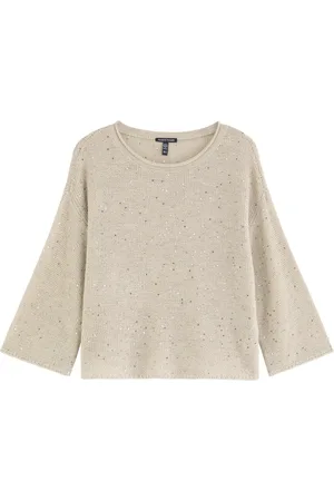 Eileen Fisher Sequin-embellished Wool Jumper - - L (UK 18-20 /xl)