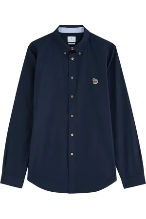 Paul Smith Logo-appliquéd Cotton-poplin Shirt - - L
