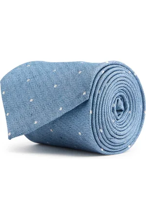 Paul Smith Mini Spot-jacquard Linen-blend tie - - One Size
