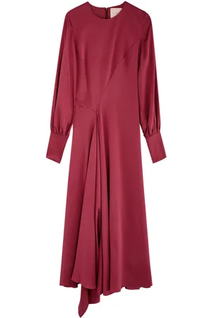Roksanda Hayat Draped Silk-satin Midi Dress - - 10 (UK10 / S)