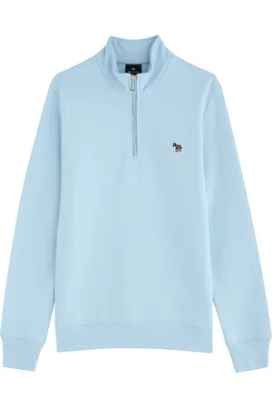 Paul Smith Logo-appliquéd Half-zip Cotton Sweatshirt - - L