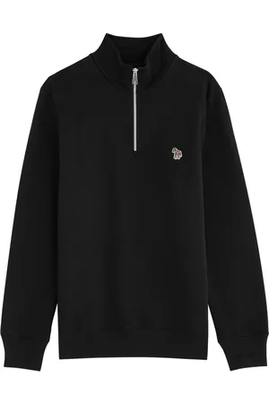 Paul Smith Logo-appliquéd Half-zip Cotton Sweatshirt - - S