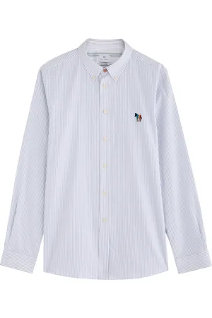 Paul Smith Logo-embroidered Striped Cotton Shirt - - L