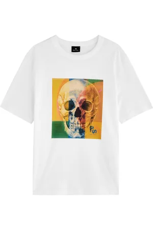 Paul Smith Skull Printed Cotton T-shirt - - L