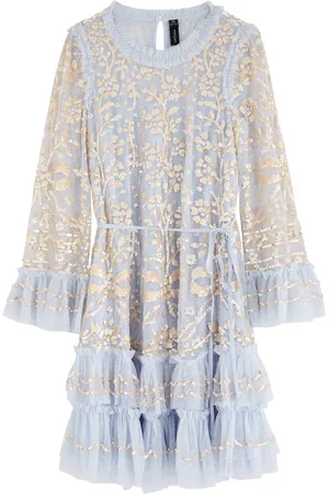 Needle & Thread Celia Sequin-embellished Ruffled Tulle Mini Dress - - 0 (UK4 /xxs)